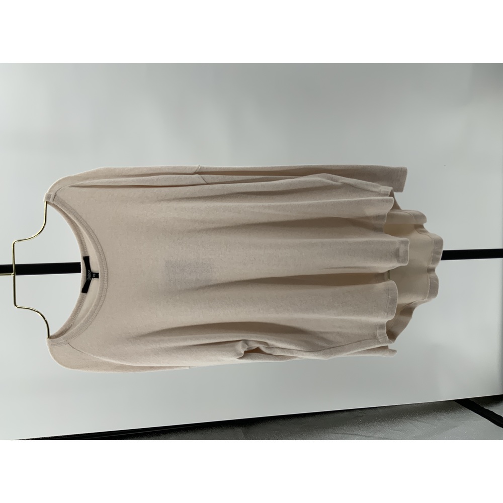 Quince Brushed Long Sleeve Lounge Tee Beige XS